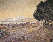 City Sunset Paul Signac